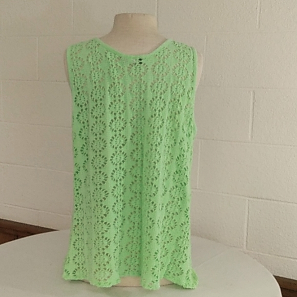 Ladies Madalana lime green Tank top, XL - Picture 3 of 4